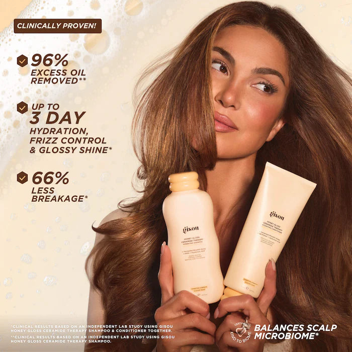 Gisou Shampoo Hidratante Honey Gloss con Terapia de Ceramidas