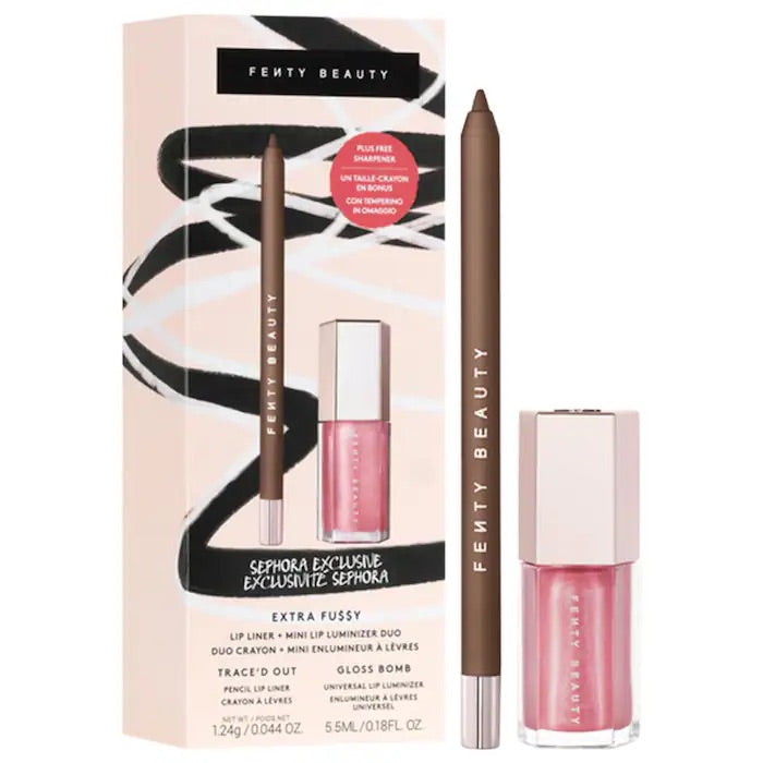 Fenty Beauty by Rihanna 
Extra Fu$$y Lip Liner + Mini Lip Luminizer Duo PRE - ORDEN