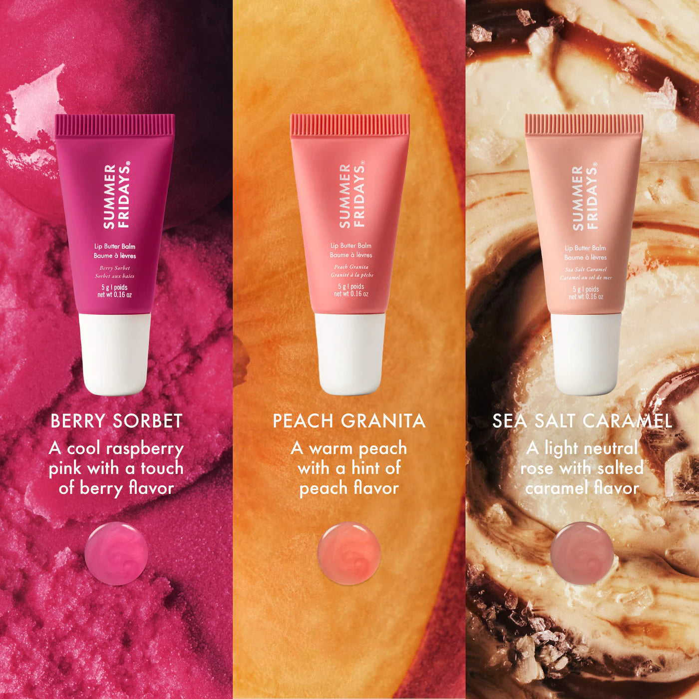 Summer Fridays  The Sweet Summer Minis Lip Butter Balm Trio Set PRE - ORDEN