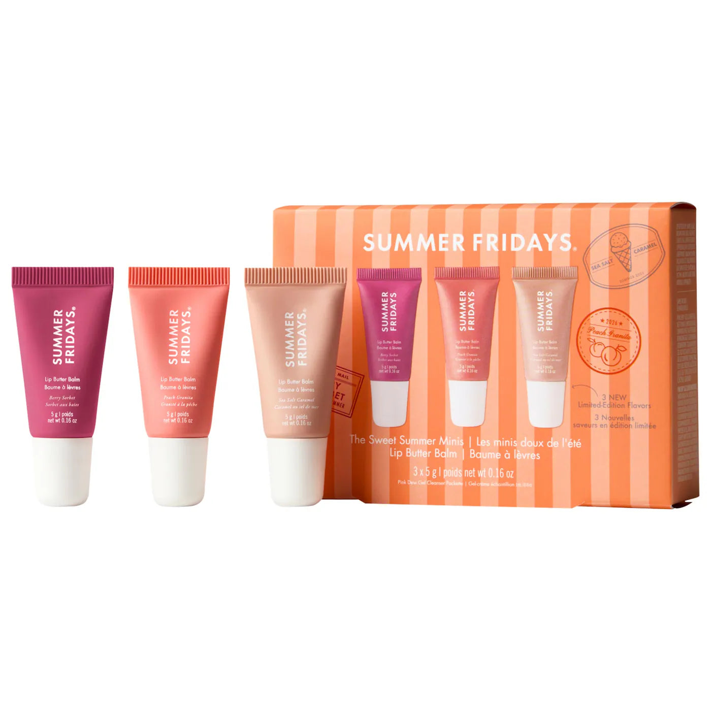 Summer Fridays  The Sweet Summer Minis Lip Butter Balm Trio Set PRE - ORDEN