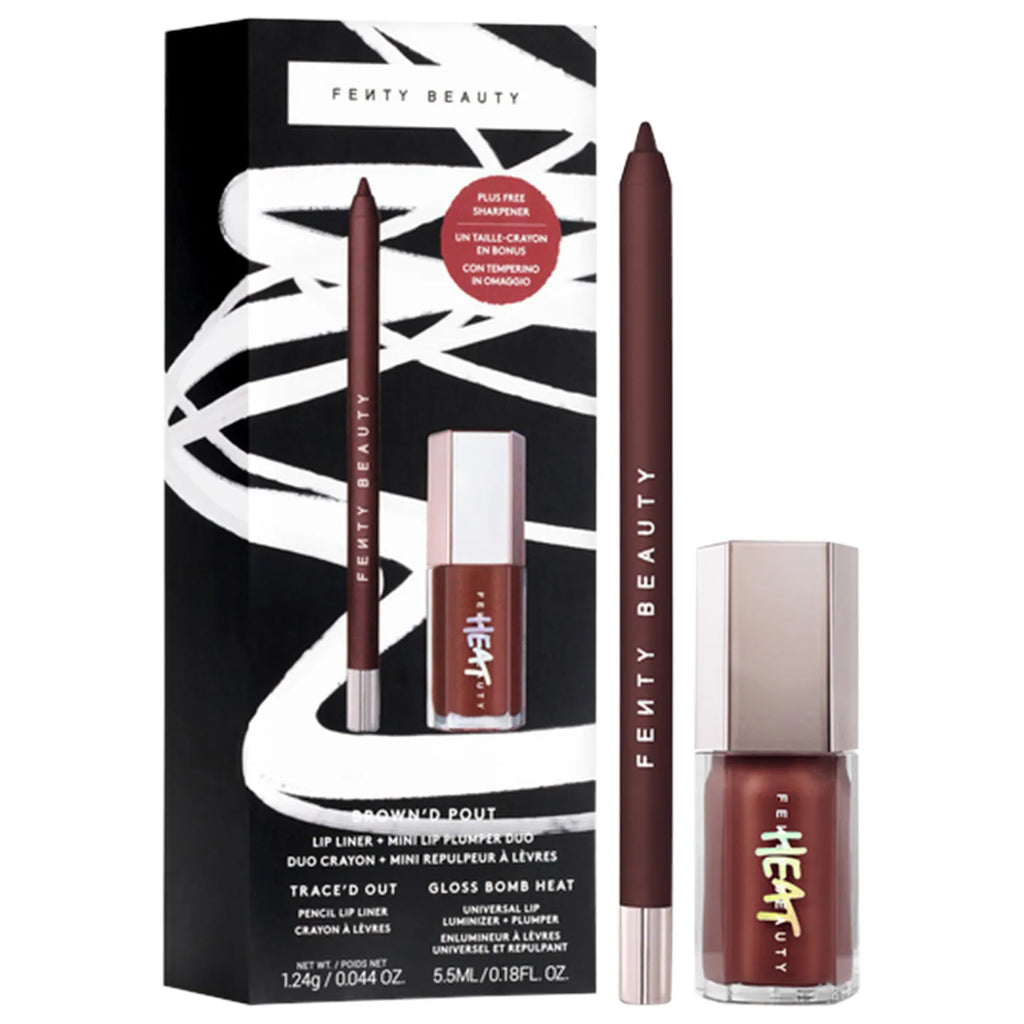Fenty Beauty by Rihanna  Brown'd Pout Lip Liner + Mini Lip Plumper Duo PRE - ORDEN